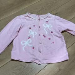 mezzo piano ピンクカーディガン 120cmのサムネイル