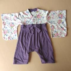 袴ロンパース　80　女の子のサムネイル