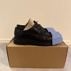 ま*け様 CAMPER カンペール レザーシューズ ブラック ブルー 41 - メルカリ