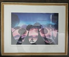 藤城清治 夜明の輝き ダイヤモンドスクリーニング 刷込みサイン エディション有りのサムネイル