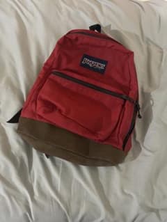 大*店様 80s USA製 JANSPORT ボトムレザー リュック 赤 90s - メルカリ