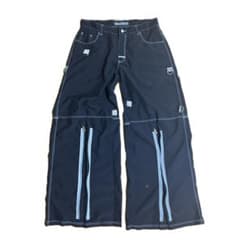 X*迎様 MACGEAR rave pants ワイドパンツ Macgear macgirl 00s rave pants ネイビー - メルカリ