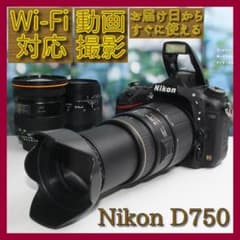 ❤️予備バッテリー付き❤️Nikon D750 超望遠 トリプルズームレンズ