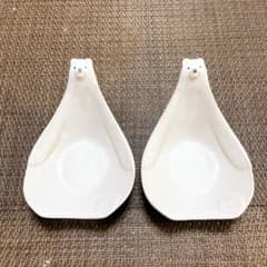よしざわ窯 こぐまのおしゃもじ皿 2個セット - メルカリ
