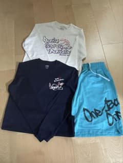 KIDSバスケットボールデザインTシャツとバスパンのセット140のサムネイル