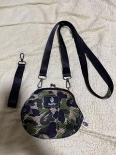 A BATHING APE がま口ショルダーバッグ 緑】 - メルカリ