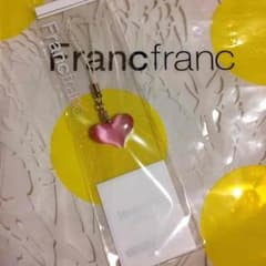 ホワイトデーSALE❤︎フランフラン☆新品 ピンクハートストラップのサムネイル