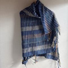 うさとの服 usaato コットン チェック柄大判ストール 新品 - メルカリ