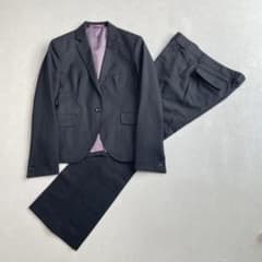 美品 オリヒカ ライム パンツ スーツ チェック ストレッチ ネイビー 紺 美品 オリヒカ ライム パンツ スーツ チェック ストレッチ ネイビー 紺