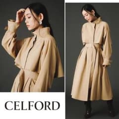 新品✳︎セルフォード 完売　ケープ風　上質　トレンチコート　CELFORD 春 秋のサムネイル