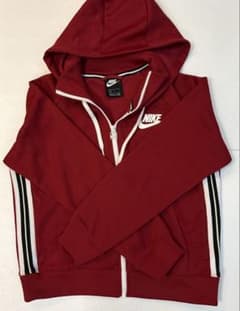 NIKE フルジップパーカー レッド Lレディースのサムネイル