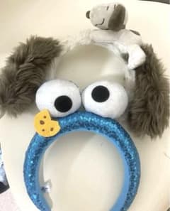 USJ スヌーピー　クッキーモンスター　カチューシャのサムネイル