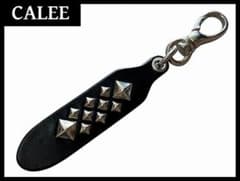 26ss 美品 キャリー ピラミッド スタッズ レザー キーリング キーホルダー 26ss 美品 キャリー ピラミッド スタッズ レザー キーリング