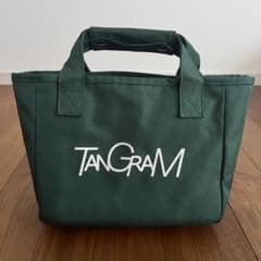 【美品】タングラム TANGRAM カートバッグ ブラック ロゴ ゴルフラウンド TANGRAM タングラム カートバッグ グリーン ゴルフ ラウンドトート