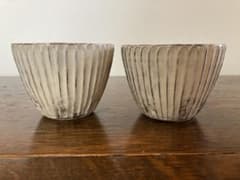 後藤義国しのぎ茶碗2個セットのサムネイル