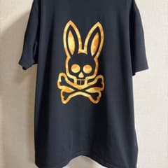 Psycho Bunny スカルウサギ Tシャツ ブラック - メルカリ