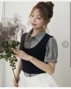 titty&Co. ストライプシャツベストセットのサムネイル