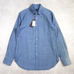 未使用】BEAMSF ビームスエフ デニムダンガリーボタンダウンシャツ 40