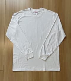 【新品未使用】supreme シュプリーム　ロングTシャツ　白　無地のサムネイル