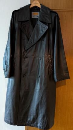 希少■美品INTERMEZZO牛革　ダブルブレストトレンチコート　ライダースのサムネイル