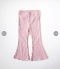 Pippilotta リブフレアパンツ ピンク　Lサイズのサムネイル