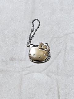 希少 ハローキティ スライド キーホルダー プリクラ ロケット シルバー