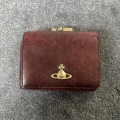 Vivienne Westwood 三つ折り財布 がま口 ボルドー - メルカリ
