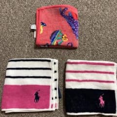 ラルフローレンとフェイラーのタオルハンカチ　未使用のサムネイル