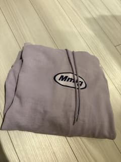 Mmlg ロゴ刺繍 プルオーバーパーカー パープル L - メルカリ