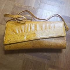 イエロー　黄色クラッチ　ショルダー　ミニバッグ