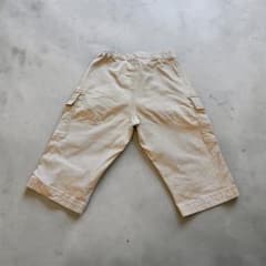 UNIQLO キッズ カーゴハーフパンツ ベージュ 110cmのサムネイル