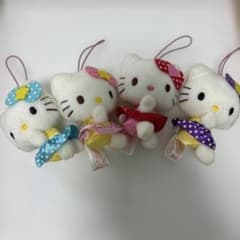 ハローキティ ぬいぐるみストラップ 4種セットのサムネイル