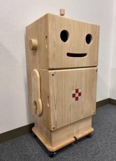 展示品アウトレット　ロボット型 収納キャビネット 桧無垢仕様のサムネイル