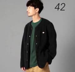 DANTON ブラック フリース 42 ダントン DANTONダントン ノーカラー フリース ジャケット ブラック42 - メルカリ