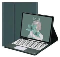 ダークグリーン iPadケース キーボード付きのサムネイル