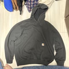 Carhartt 黒 Lサイズ パーカーフェードのサムネイル