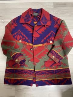 【美品】ラルフローレン　ポロカントリー　ネイティブ柄ウールジャケットのサムネイル