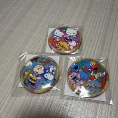 USJ 25周年記念キャラクター缶バッチ3個セットのサムネイル