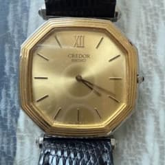 SEIKO CREDOR 9300-5060 クォーツ 14K レザー ゴールド - メルカリ