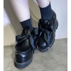 EATME リボンチロリアンシューズ　厚底のサムネイル