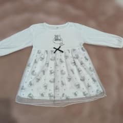 ミッフィー miffy 長袖 ワンピース チュール 90