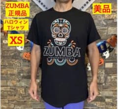 即購入OK》ZUMBA正規品美品ハロウィンブラックTシャツガイコツXS
