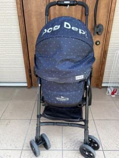 値下げ　DOG DEPT Combi compet ペットカート ネイビー 値下げ DOG DEPT Combi compet ペットカート ネイビー - メルカリ