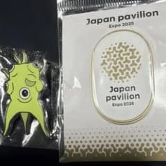 大阪関西万博 日本館 ロゴピンバッジ チェコパビリオンキャラクター