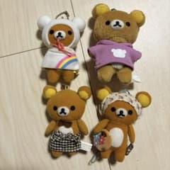 리락쿠마 봉제인형 마스코트 키홀더