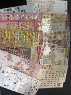 平成 当時物 使いかけシール 大量まとめ売りセット リラックマすみっコぐらしなどのサムネイル