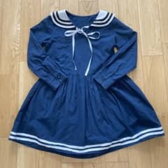 セーラーカラーワンピース　140のサムネイル