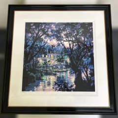 真作 笹倉鉄平 ヴァイオリンの森に シルクスクリーン 保証書付