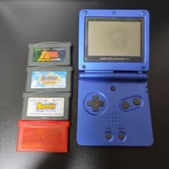 ジャンク ゲームボーイアドバンスSP 青 本体とソフト - メルカリ