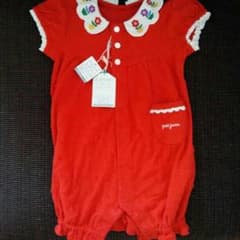 お値下げ☆petit jam 真っ赤なロンパース♪のサムネイル